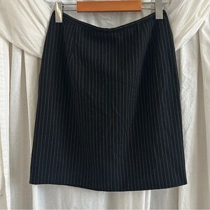 Vintage 90’s Black Pinstripe Mini Skirt